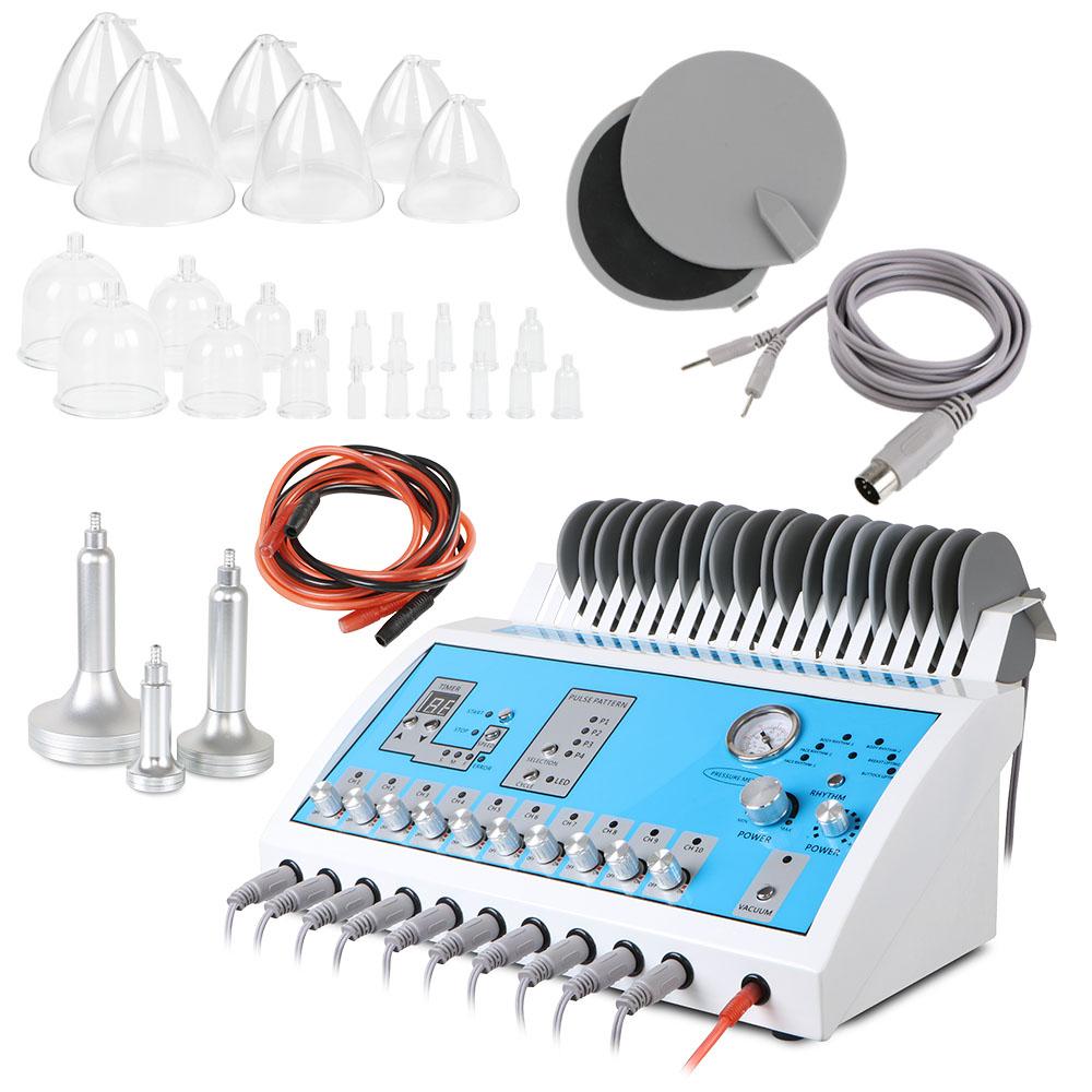 2 in 1 Microcurrent BIO Body Slimming Machine Breast Enhancement Massager For Lymphatic Detox