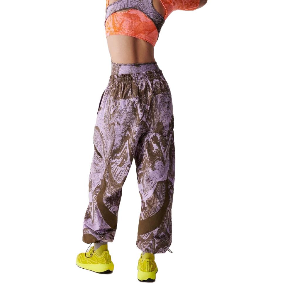 Adidas High-Waisted Printed Knit Joggers Women Bottoms Floral IB5096