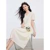 Elegant V-Neck Midi A-Line Dress