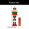 Wood Elf Nutcrackers with Candy Canes Designs Christmas Tabletop Tiered Tray Figurine for Collectors Ornament Gift