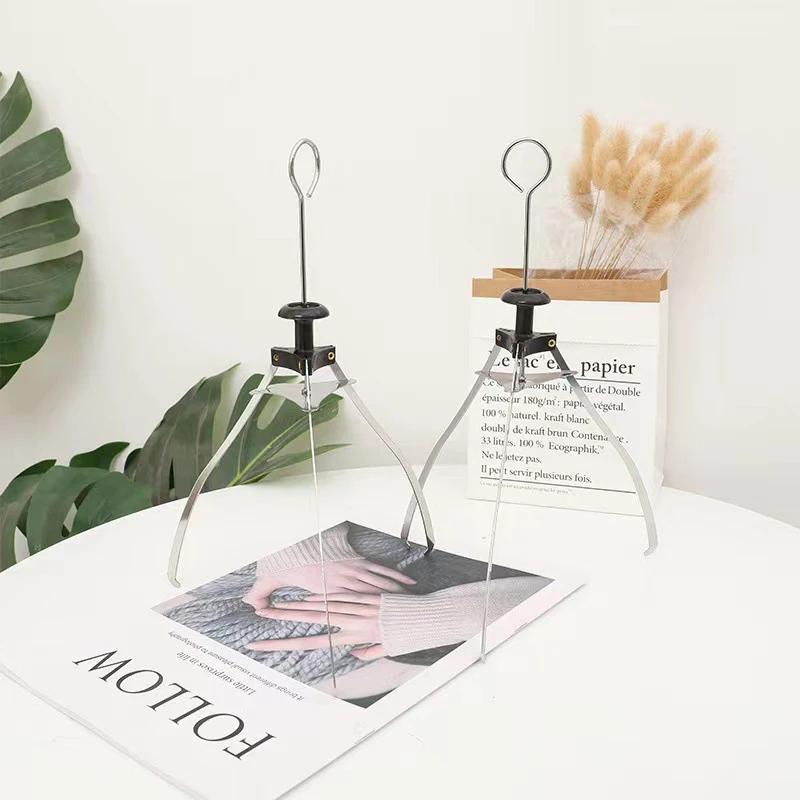 Plate Clip Non-Slip Triangle Design Stainless Steel Bowl Clip Dish Clamp Kitchen Supplies Tool Accessories