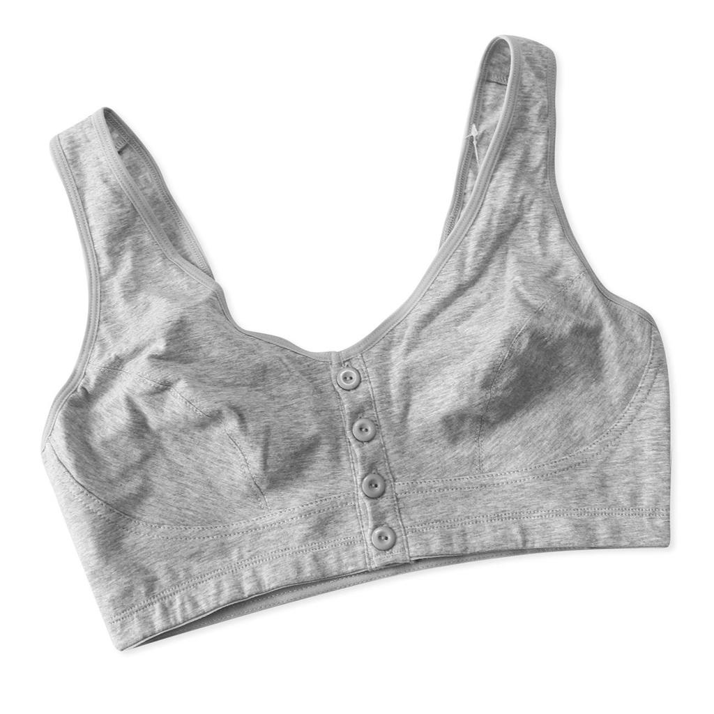 Bavlněná podprsenka s předním zapínáním ve velkých velikostech pro ženy středního a staršího věku