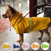 Großer Hunderegenmantel im Corgi-Umhang-Stil, wasserdichte Hundekleidung für Welpen, reflektierender Haustier-Winddichter, regendichter Regenmantel mit Kapuze für Hunde