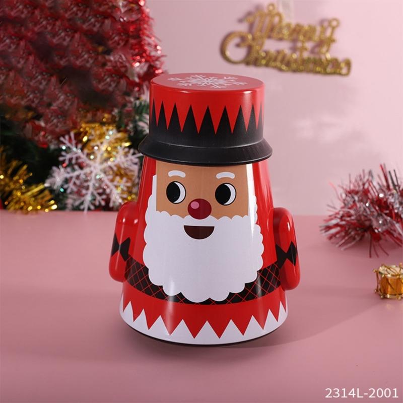 Christmas Cookie Tins with Lid Festive Cookie Tins for Gift Giving & Holiday Treats Metal Container for Cookie Food