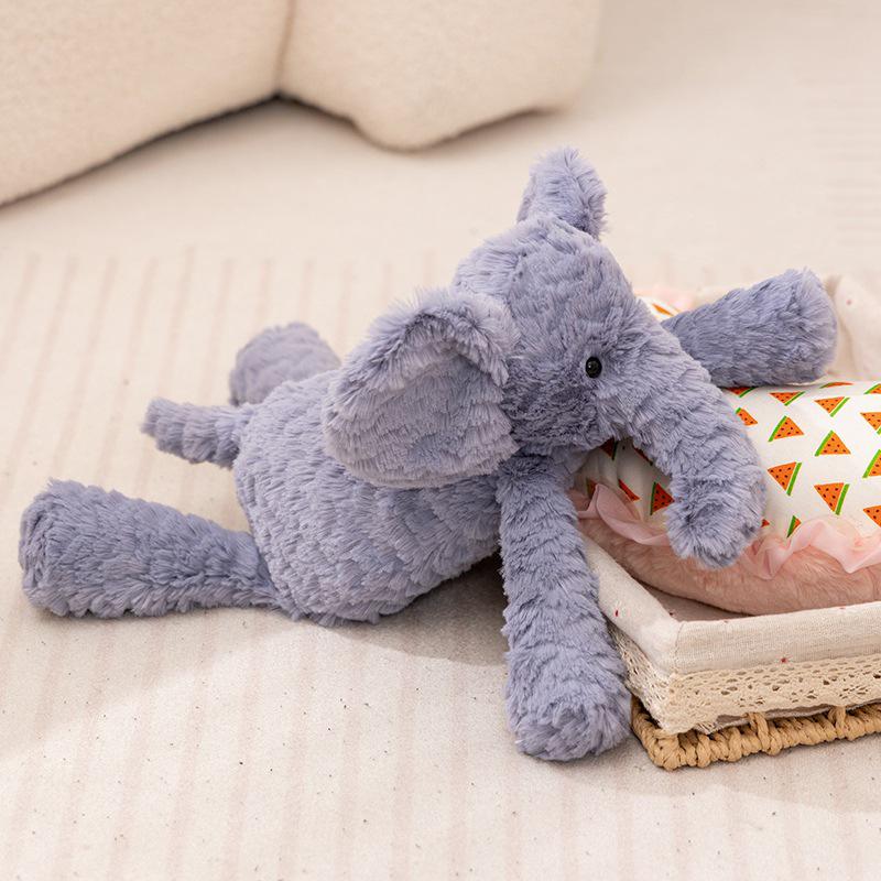 Cute Animal Plush Toy: Elephant, Monkey, Rabbit, Hippo, Puppy, Lamb Comfort Doll