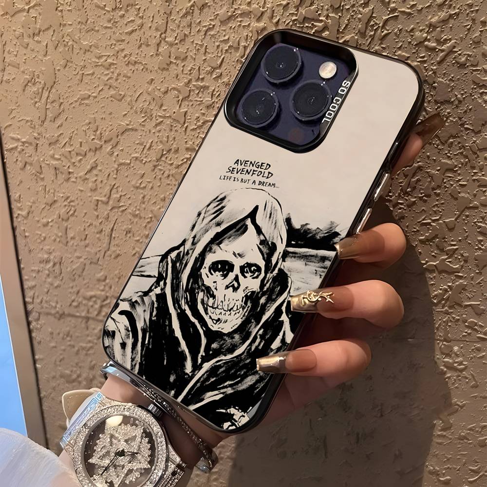 A-Avenged S-Sevenfold Rock Phone Case For iPhone 16,15,14,13,12,11,Pro,XS,Max,Plus,Mini,SE Black Candy Matte Shockproof Cover
