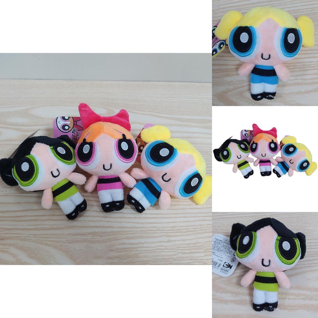 The Powerpuff Girls Plush Doll Backpack Pendant Set Adorable Stuffed Toys For Kids And Fans