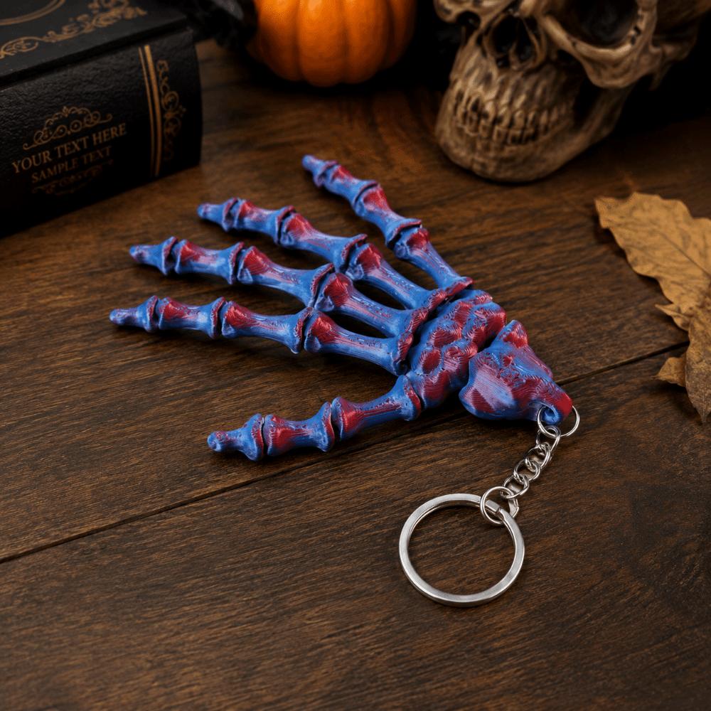 Novelty Skeleton Hand Keychain Creative Skull Hand Key Ring Collectible Toy