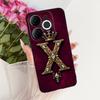 For Itel A80 Case A671L A671LC Back Cover Luxury A Z Initial Letter Crown Soft Silicone Couple Phone Case For ItelA80 A 80 Shell