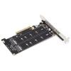 High Performance M.2 SSD PCIE X8 M Key Hard Drive Converter Dual M.2 NVMe SSD  PC Upgrade