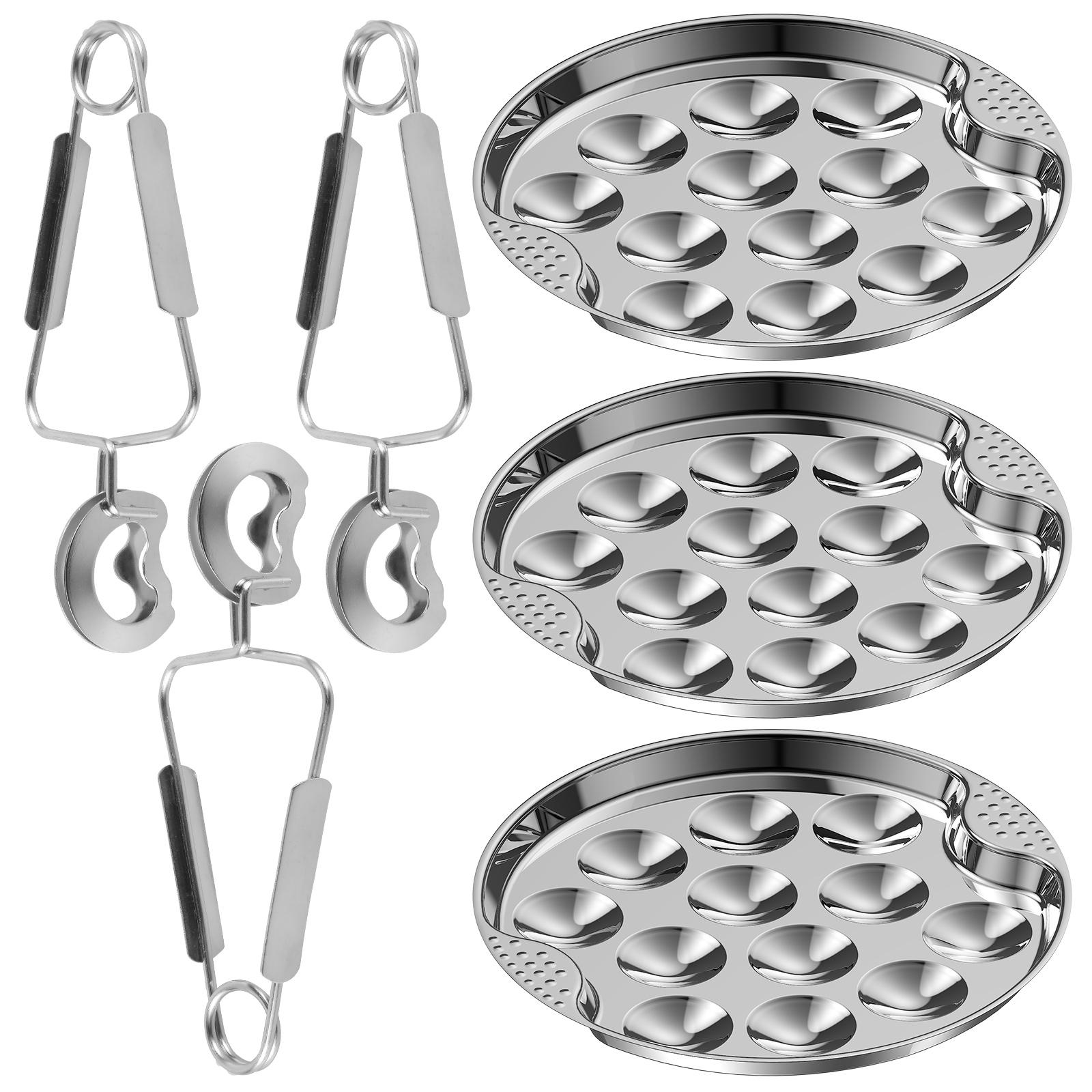 Snail Plate Stainless Steel Escargot Plates Baking Dish Dessert Tray for Kitchen Food Plate Restaurant Snail Dish Baking BBQ Pan