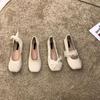 Beige Evening Wind Gentle Fairy Doudou Single Shoes Women's Shoes 2025 New Spring Mary Jane Flat Granny Shoes