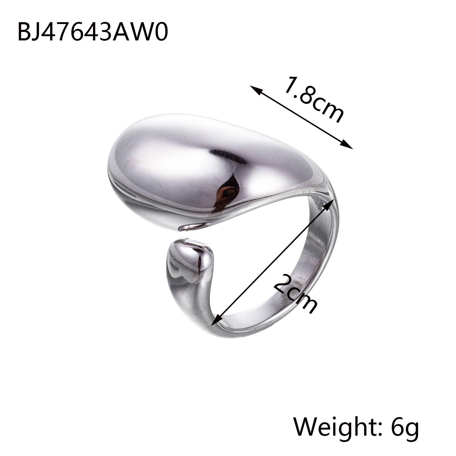 

CARLIDANA New Stainless Steel Flower Waterdrop Ring Trend Vintage 18K Gold Plated Charm Jewelry Waterproof for Women Gala Gift resizable