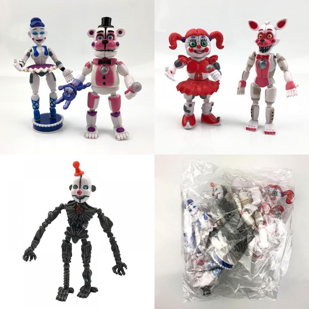 5pcs Fnaf Five Nights At Freddys Light Up Action Figures With Safe Pvc Material Perfect As Kids Gift And Ornament