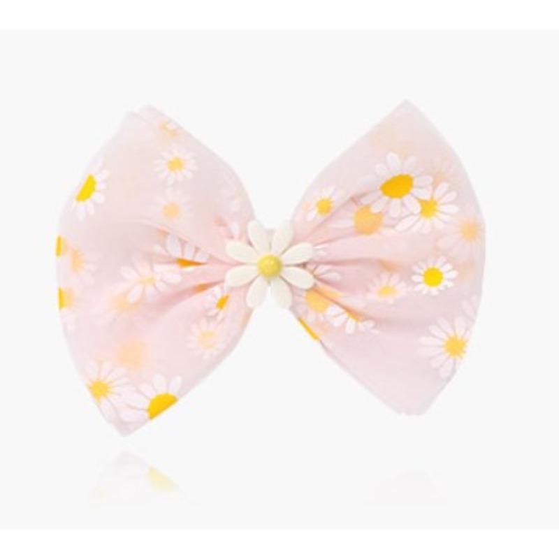 New Pearl Bow Hair Clips Gauze 3D Princess Sweet Barrettes for Children Headwear Girls Kids Hair Accessories
