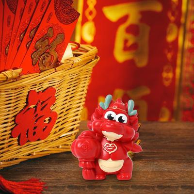Chinese Year Decor Mini Dragon Statue Miniature Figurine Small Sculpture for Bedroom