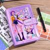 Nuovo KPop Demon Hunters Rumi Mira Zoey Anime Bidimensionale Laser Quaderno Carino Dolce Ragazza Diario di Alta Qualità Regali per le Feste