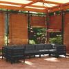 Day and Night - Day and Night Garden Furniture 7 Pieces with Black Pine Wood Cushions