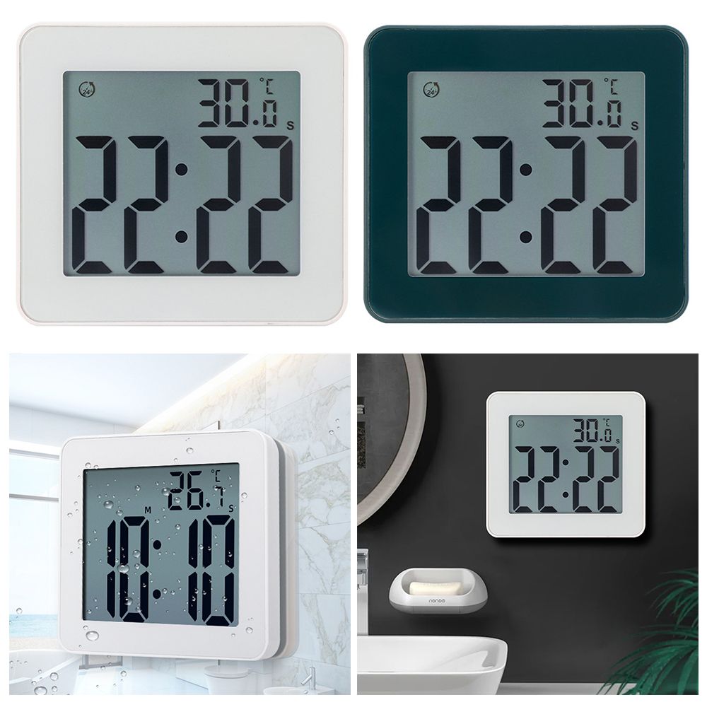 Buy Gadget Shower Alarm Clock Reminder Wall Clock Bathroom Sucker