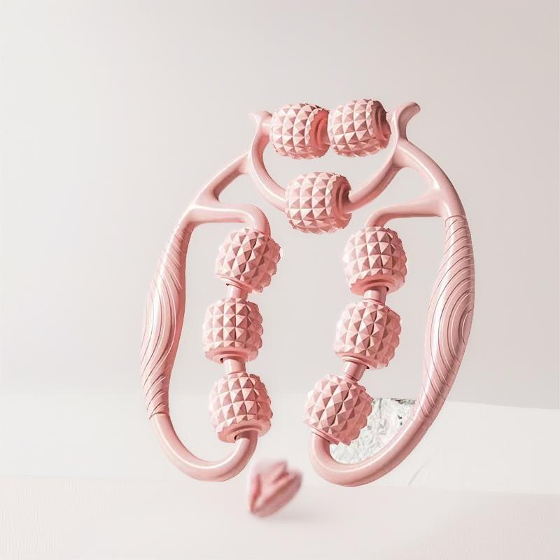 Nine-wheel circular leg clamp, thigh muscle relaxer, leg stretching massager, beautiful leg yoga roller clip lady Body Care