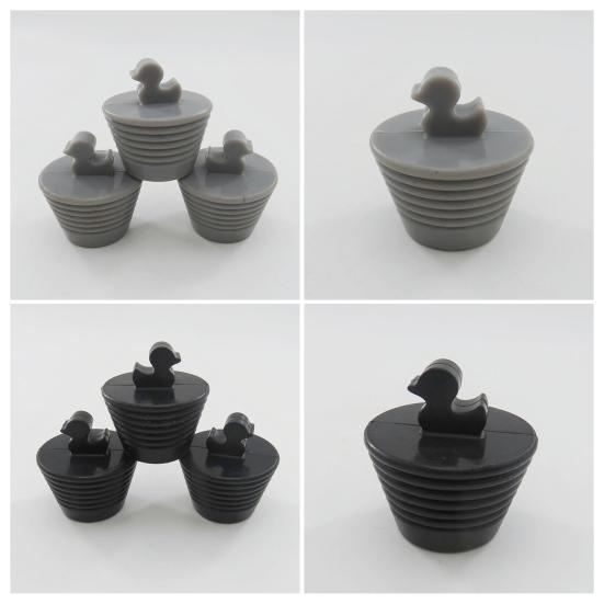 Silikonowy Korek do Odpływu Wanny Kształt Kaczki Wanna Łazienkowa Prysznic Uniwersalny Korek Wodny Zapobiegający Zatykaniu Odorom Korek do Kąpieli