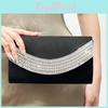 High-end Velvet Rhinestone Evening Bag Perfect For Daily Outfits Certificate Pocket Trendy Design