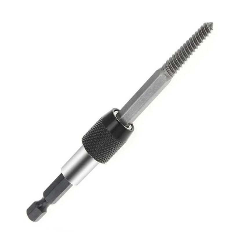 Hexagonal Handle Broken Head Screw Extractor 60mm Black Quick Release Electric Six Broken Wire Extractor Set