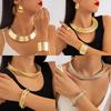 Multi-layer Iron Elastic Snake Bone Twist Collar Bracelet Punk Style Exaggerated Jewelry Suit Women