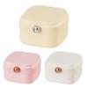 Jewelry Storage Box Mirror Multi-compartments with Makeup Double Layers Dustproof Multipurpose Earrings Necklace Bracelet