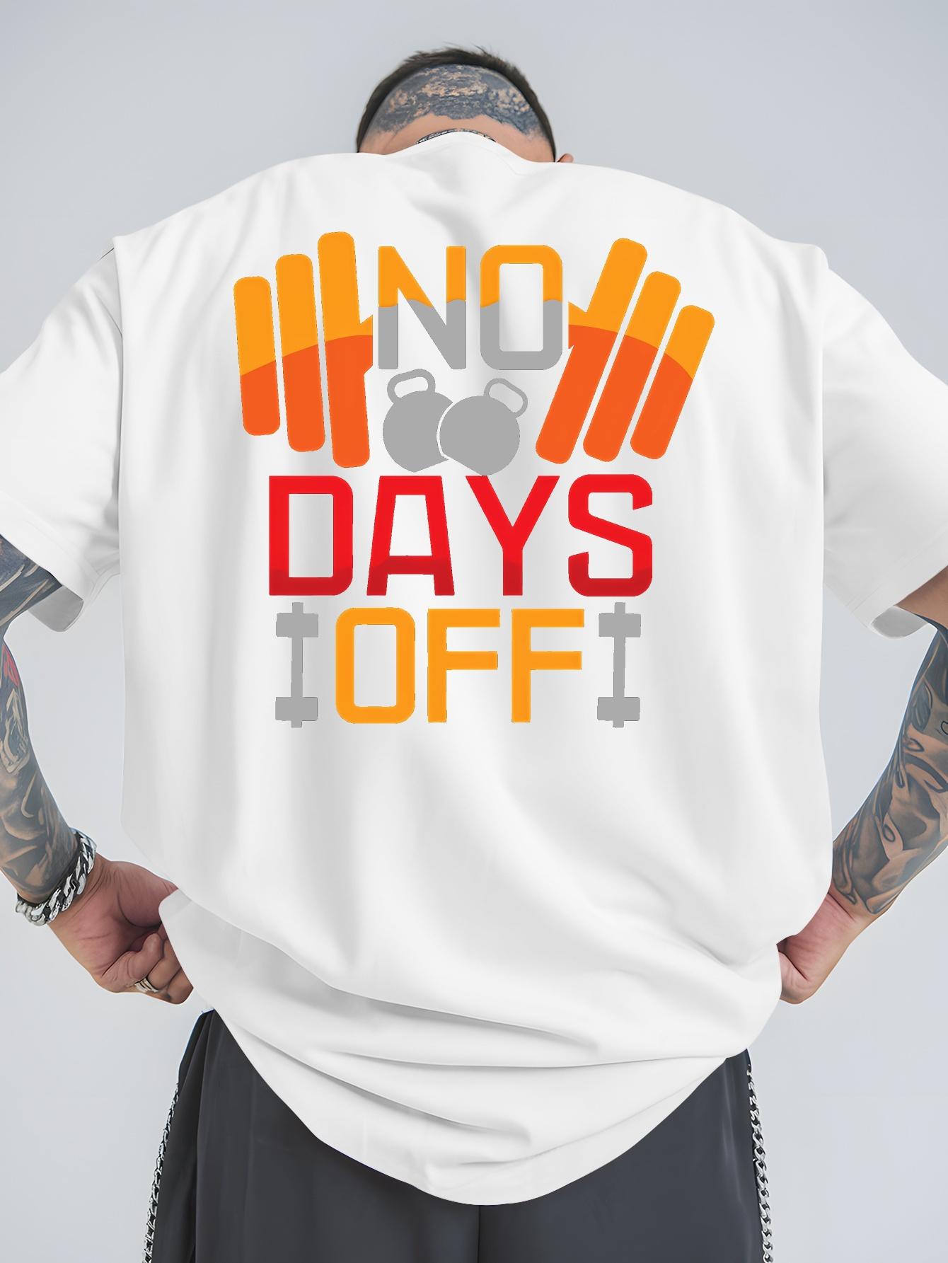 

Fitness Dumbbells Cotton TShirt Graphic Print Athletic Casual Style Mens White Short Sleeve Gym Muscle Workout Tee Shirt - Me... S разноцветный