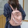 Women's Soft Leather Backpack Large Capacity Travel Bag Portable Commuter Schoolbag