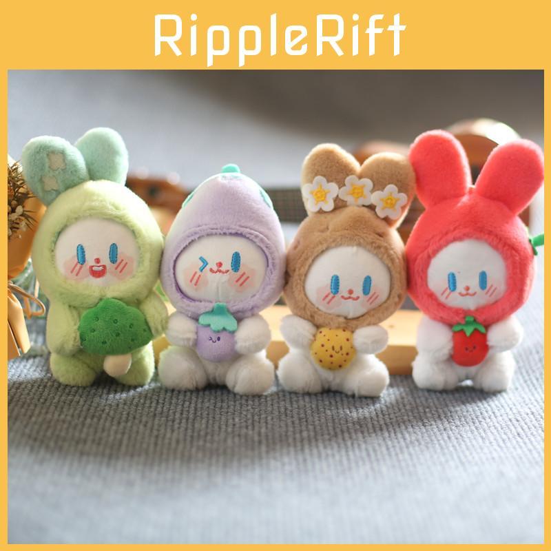 Cute Adorable Plush Bunny Keychain Soft Vegetable Elf Stuffed Toy For Kids