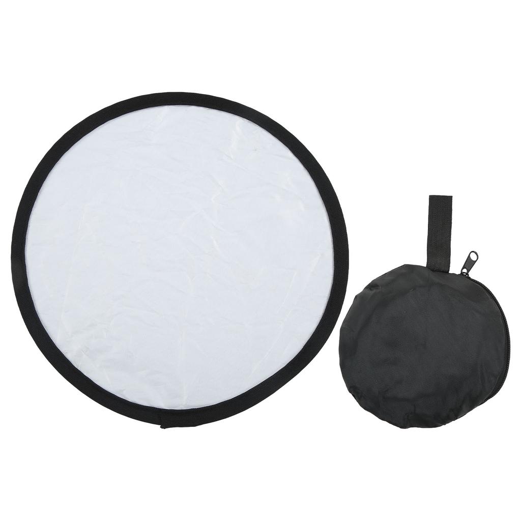 Silver White 2 In1 Reflector Portable Round Photography Light Reflector for Live Lighting