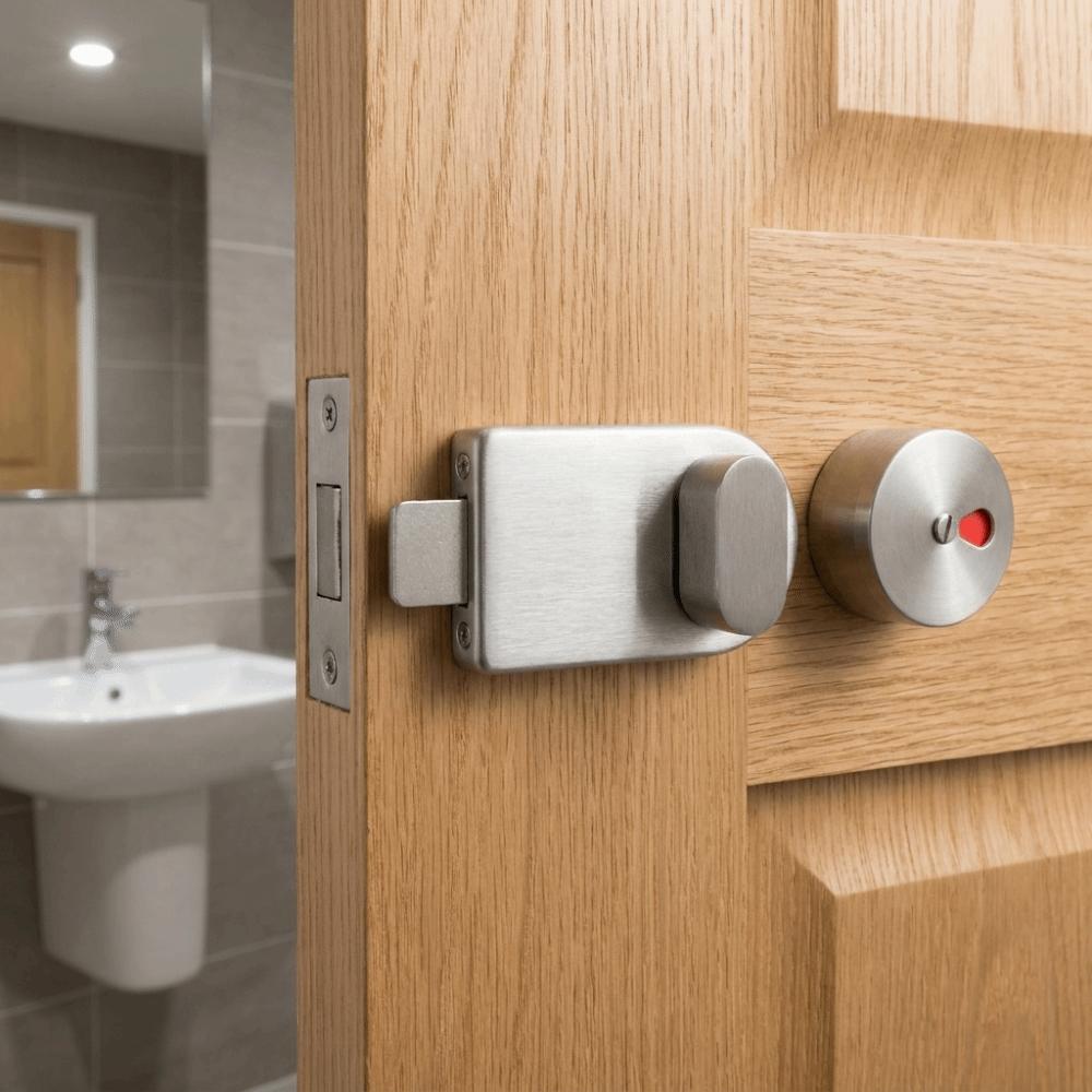 Rust Resistance Indicator Bolt Lock Solid Structure Stainless Steel Lock Public Toilet