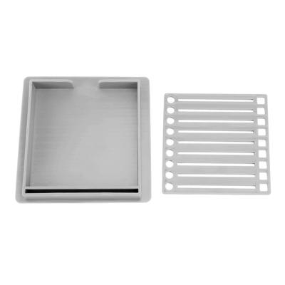 Sticky Note Holder with Stencil Clear Frames Sticky Note Template and Organizer Box for 3x3inch