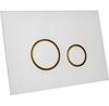 Flush Button Kk-Pol Glass White 350PPB0450005