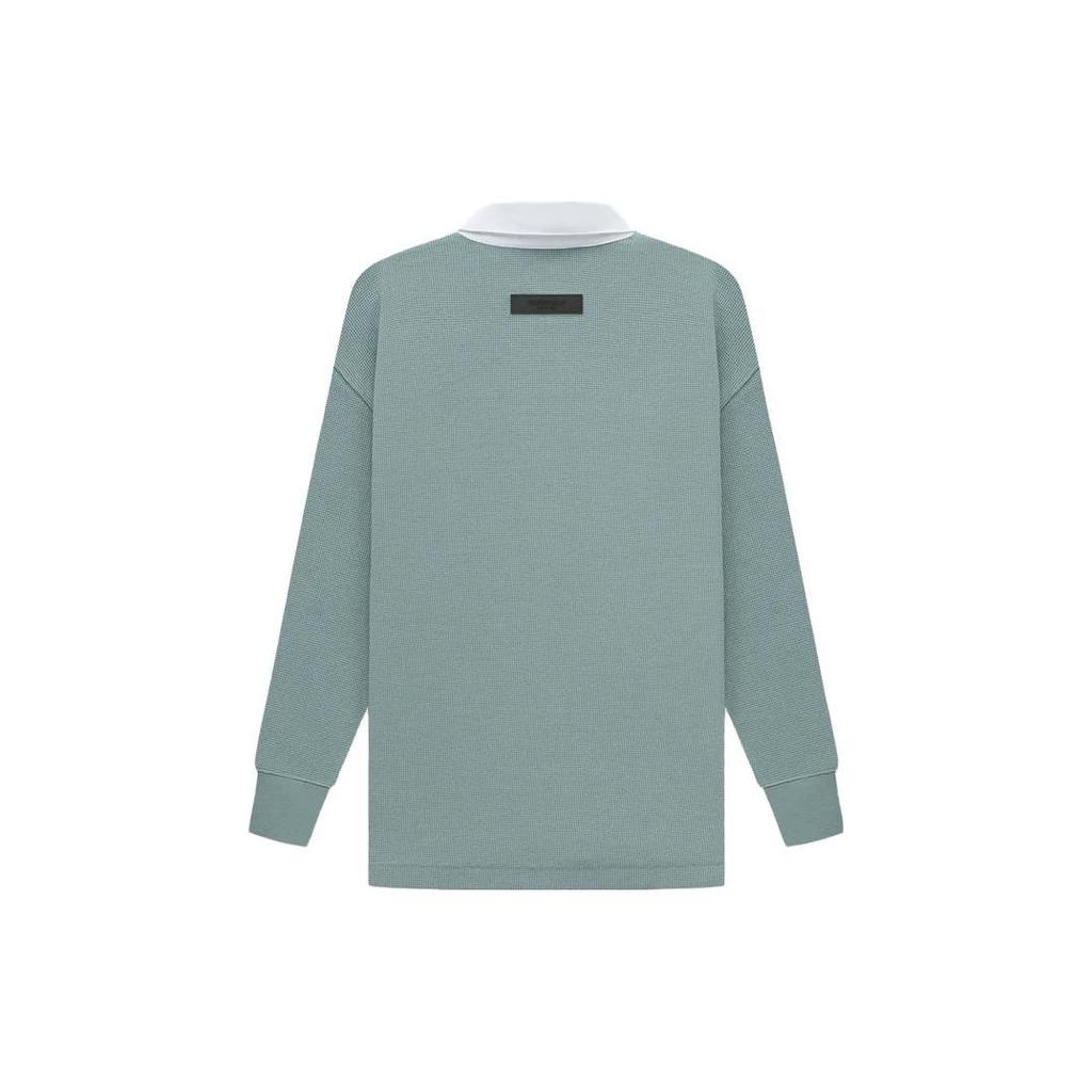 Fear Of God Essentials Sweatshirt Ss23 Letter Print Polo Collar Misty Blue Kids Kids sweatshirt FOG-SS23-167