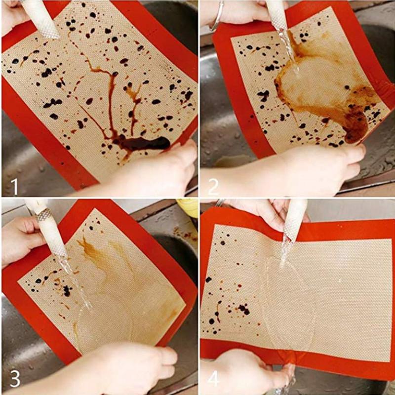Silicone Baking Mat Sheet Reusable Baking Cookie Sheet Non-Stick Heat Resistant Baking Mat For Oven Grill Microwave Kitchen Tool