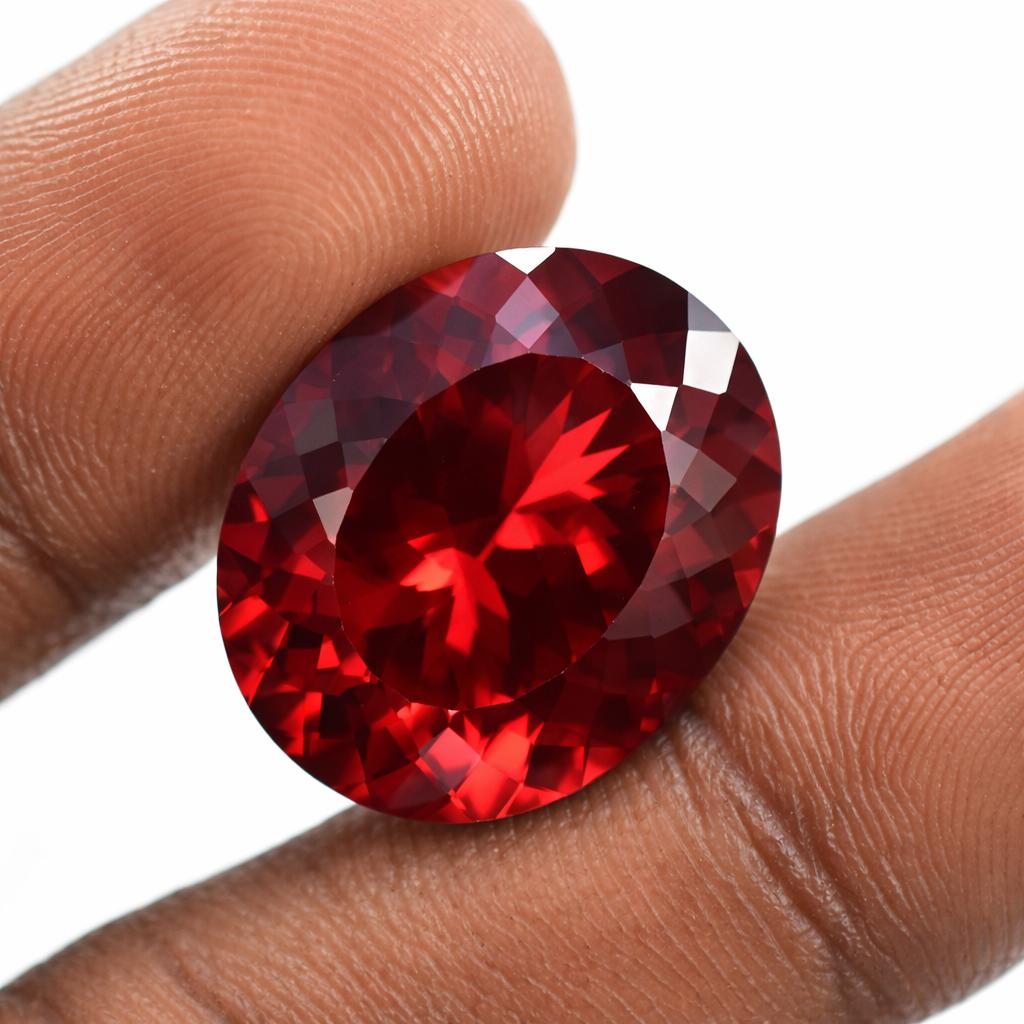 Natural Red Ruby Loose Gemstone 13x11mm Oval Shape for Jewelry Making for Jewelry Making and Crafts