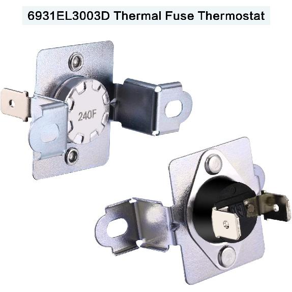 3 Pcs 6931EL3003C High Limit Thermostat Dryer 6931EL3004B Dryer Thermostat 6931EL3003D Thermal Fuse Dryer Replace 6931EL3003G PS3530484 AP4457603