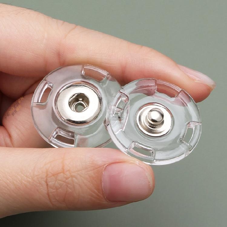 10Pcs Plastic Snap Buttons Invisible Sewing Button Fasteners For Handmade Garments Clothing Repair Sewing Accessories