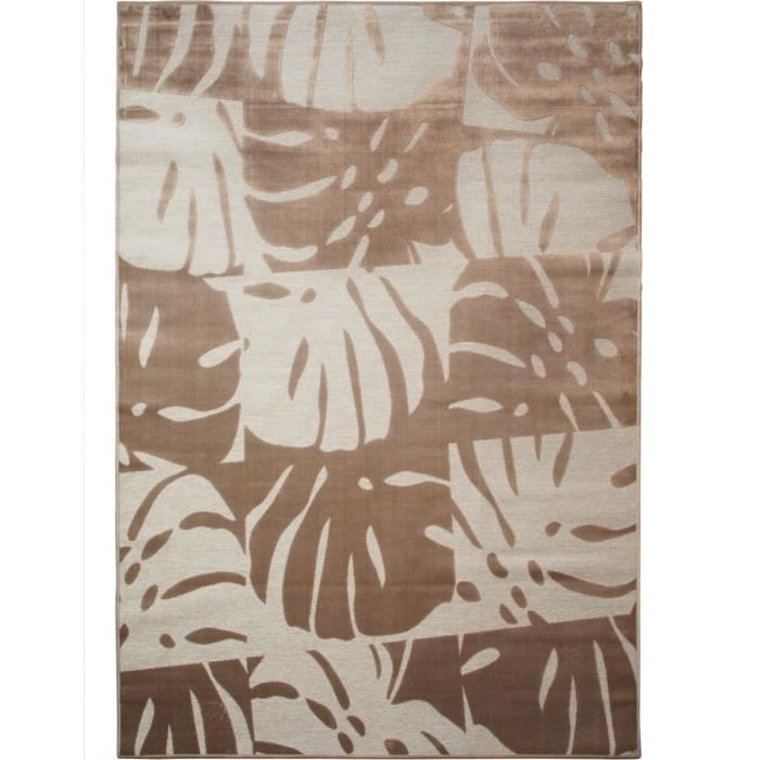 Tapis scandinave moderne doux marron 120x160