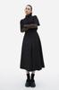 Jaa [Jaah] Belted Full Skirt_Black
