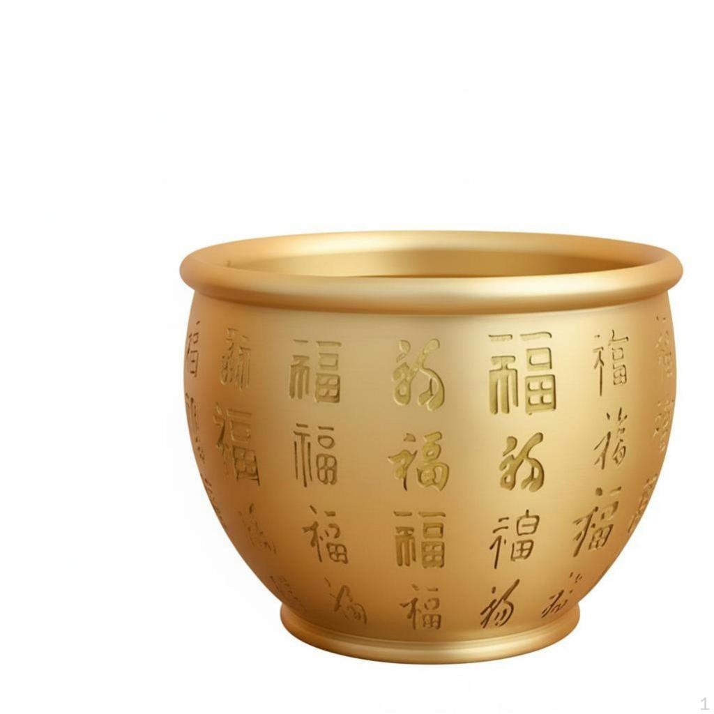 Brass Treasure Bowl, Incised Money Toad, Fortune Ashtray, Desktop Decoration, Blessing Decor