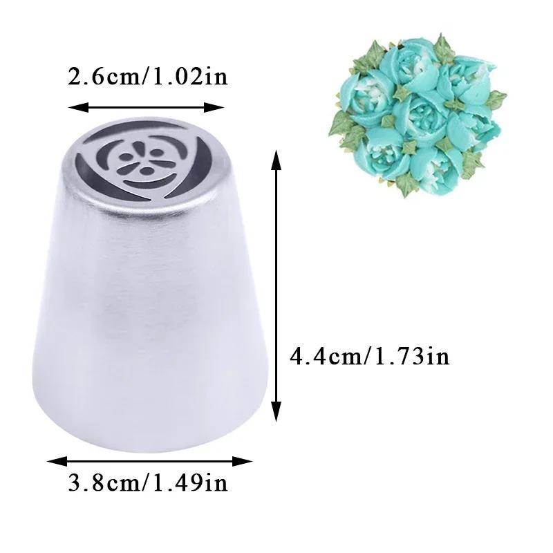 Cake Decorating Tools Flower Icing Piping Nozzle Cream Cupcake Baking Accessories 3pcs Icing Rose Pastry Nozzles