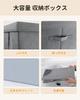 Sensen Senpin Lidded Clothing Storage Box 40L Odorless Seasonal Clothing Storage Case Drawer Fabric Folding Storage Box with Handle and Transparent