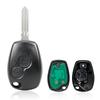 2 Tasten 433 MHz Keyless Smart Remote Auto-Schlüsselanhänger mit 4D67-Chip, passend für Renault Trafic Sandero Logan Symbol Dacia Duster Logan Sandero 2012–2016