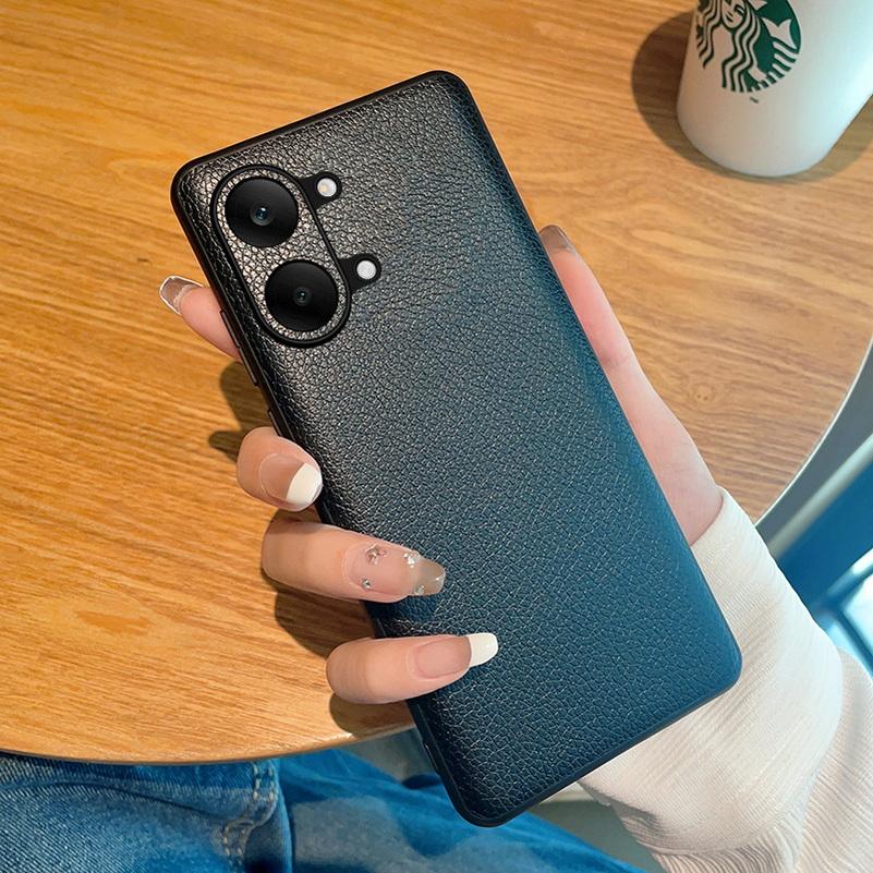 Good Skin Feel Lychee Plain Leather Case For Xiaomi Poco X8 Pro Max POCO X8 Pro F8 Ultra M8 Pro F7 Pro F6 Lens Protective Cover
