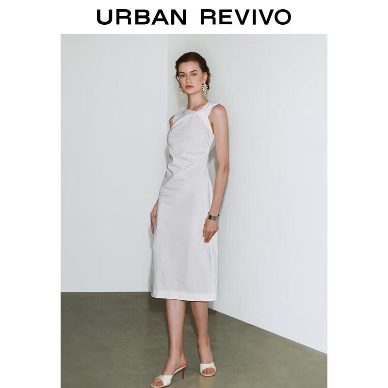 

UR2025 Pleated Waist Sleeveless Dress L