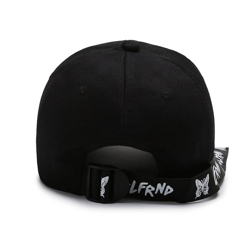 Hat Spring and Autumn New Embroidery Ribbon Baseball Cap Personalized Peaked Hat Outdoor Sun Hat Travel Hat Couple Hat